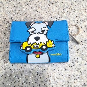 Marc Tetro Schnauzer And Taxi Small Wallet